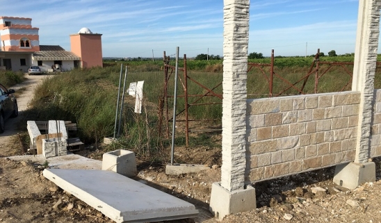 pannello con pietra Albanese |  | Prodotti | Artifacts | Manufatti in Cemento